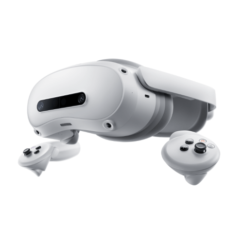 pico-4-ultra-e-biais-controleurs.png Pico 4 Ultra Enterprise - casque vue de biais + contrôleurs