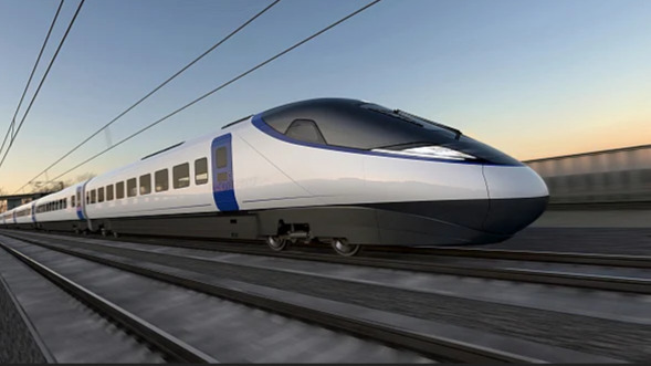 Train en mouvement HS2